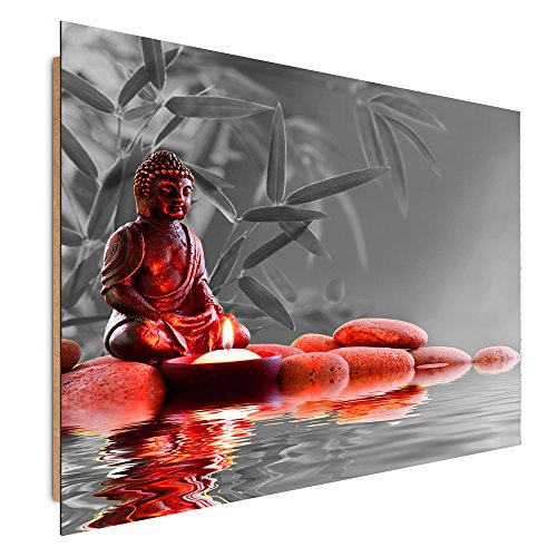 Feeby Image Panneau Déco Bouddha 50x40 cm 1 pièce Tableaux Tableau Mural Image Photo Moderne Décoration Murale Artistique Photographie Design Chambre Salon Culture...