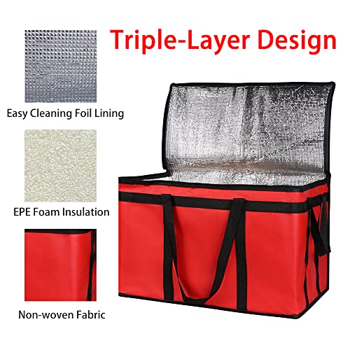 Bodaon DB_GY_F_R1 Insulated Food Delivery Bag For Pizza Delivery, Grocery- Cooler Bag, Food Warmers For Parties, Catering Supplies For Doordash, Thermal Bags thumb #4