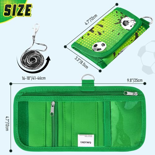 Image of WAWSAM Soccer Kids Wallet for Boys, Trifold Boys Wallet for Kids Ages 4-18