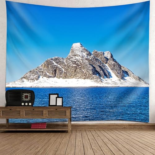 Tapisserie murale ciel bleu et mer décor naturel pour évasion dans la chambre ado