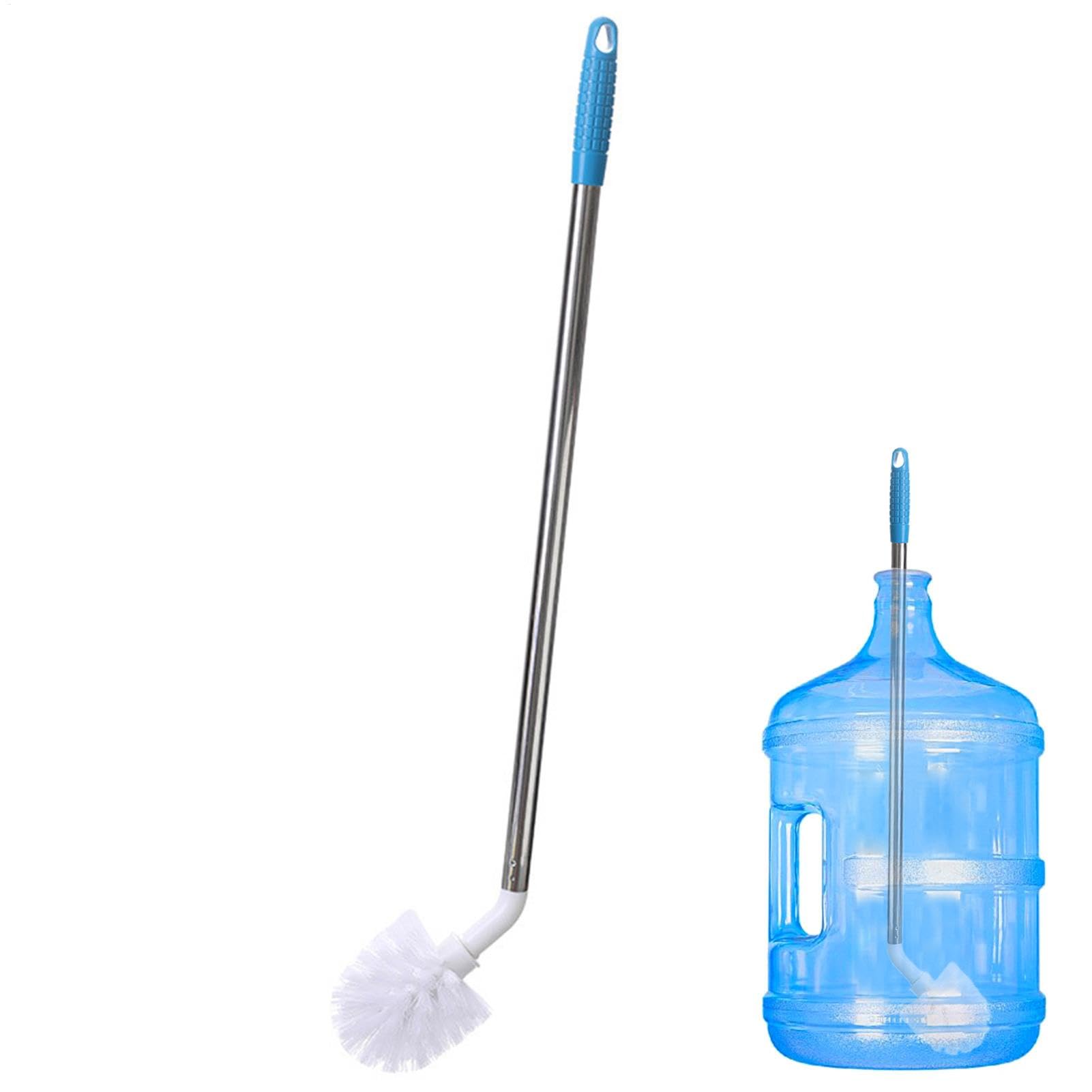 8x9x61cm Long Handle L Shaped Bottle Brush Cleaner - Water Bottle Cleaning Brush With Suspension, 120 Degree Angle Bending Hangable Bottle Clean Brush For Bottle Mouth Diameter Greater Than 4.5cm