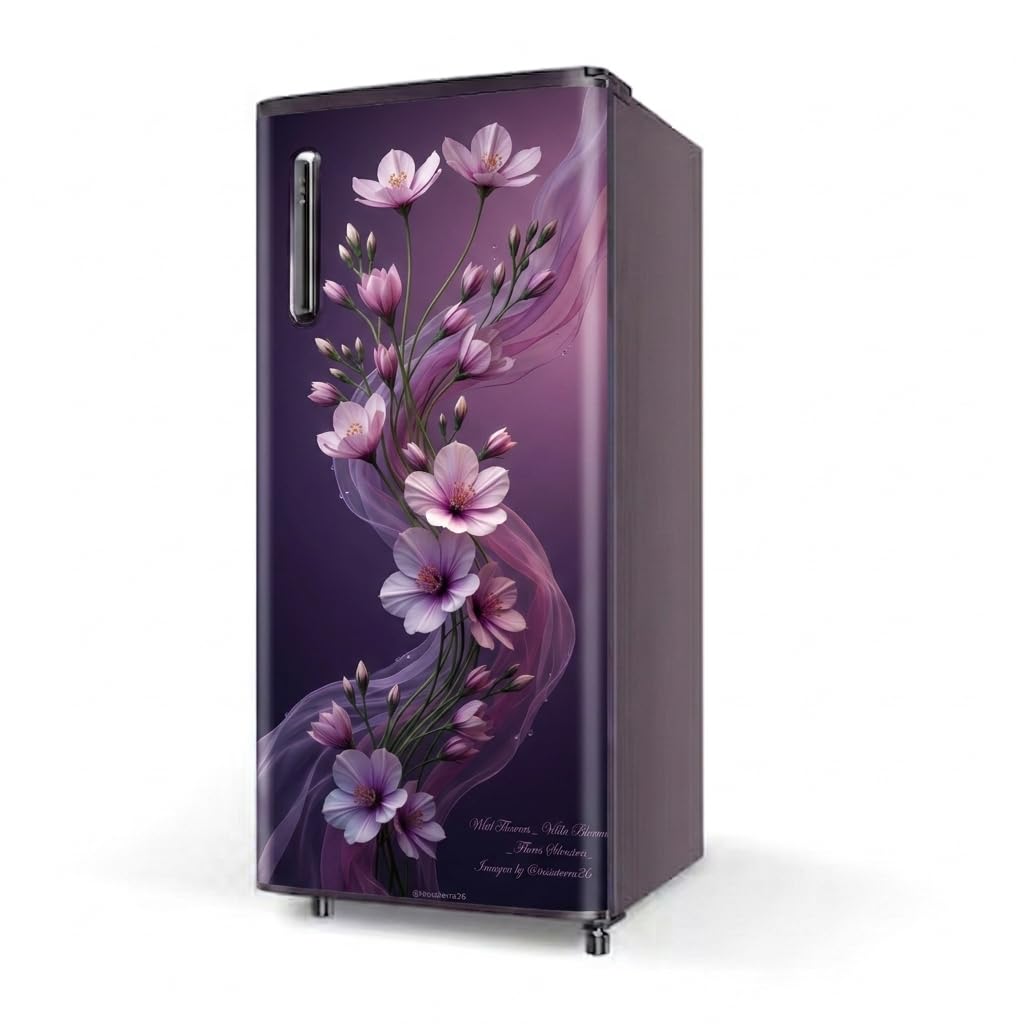 Refrigerator Wallpaper, 3D Fridge Sticker, Self Adhesive Wrap for Single Door Fridge, Home Decoration, 124x61 cm, BPF-334-image-36