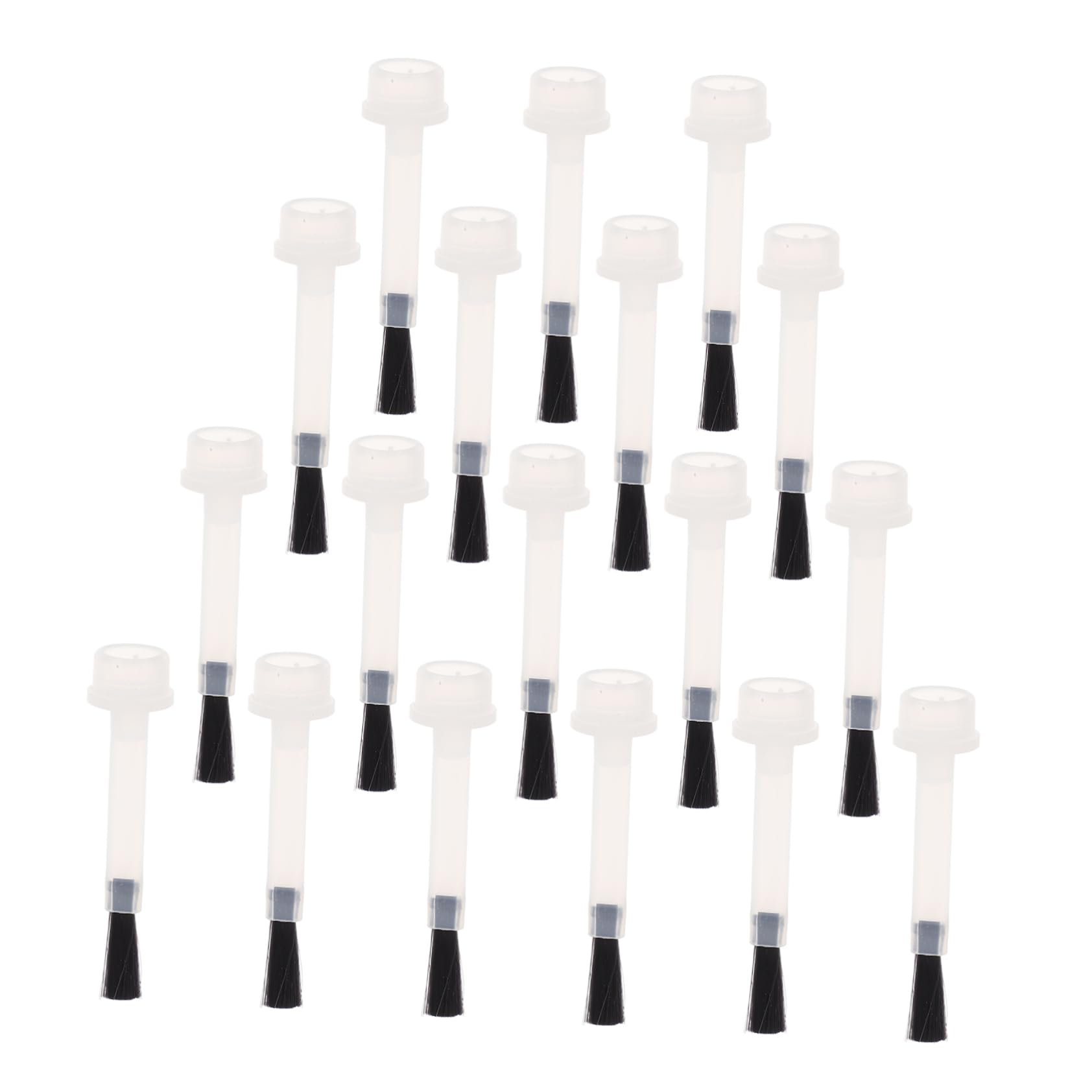 MUCKLILY 20Pcs Nail Polish Replacement Brushes Manicure Art Brushes for DIY Nail Design Durable Nylon Nail Art Supplies for Fine Detailing and Patterns