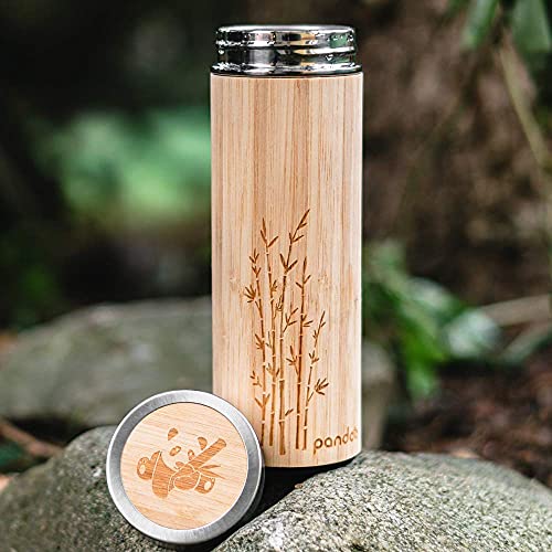 Pandoo Tea to-go - Thermos in bambù da 480 ml