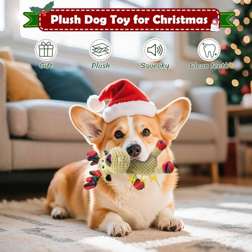 Juguete Mordible Navidad para Perros, Forma Reno Suave miniatura 5