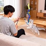 Collapsible Window Perch for Indoor Cats, Large Cats & Kittens - Equipped with a Cat-Catching Stick, Solid Metal Frame, Soft Cover, Strong 4 Suction Cup Wall Mount