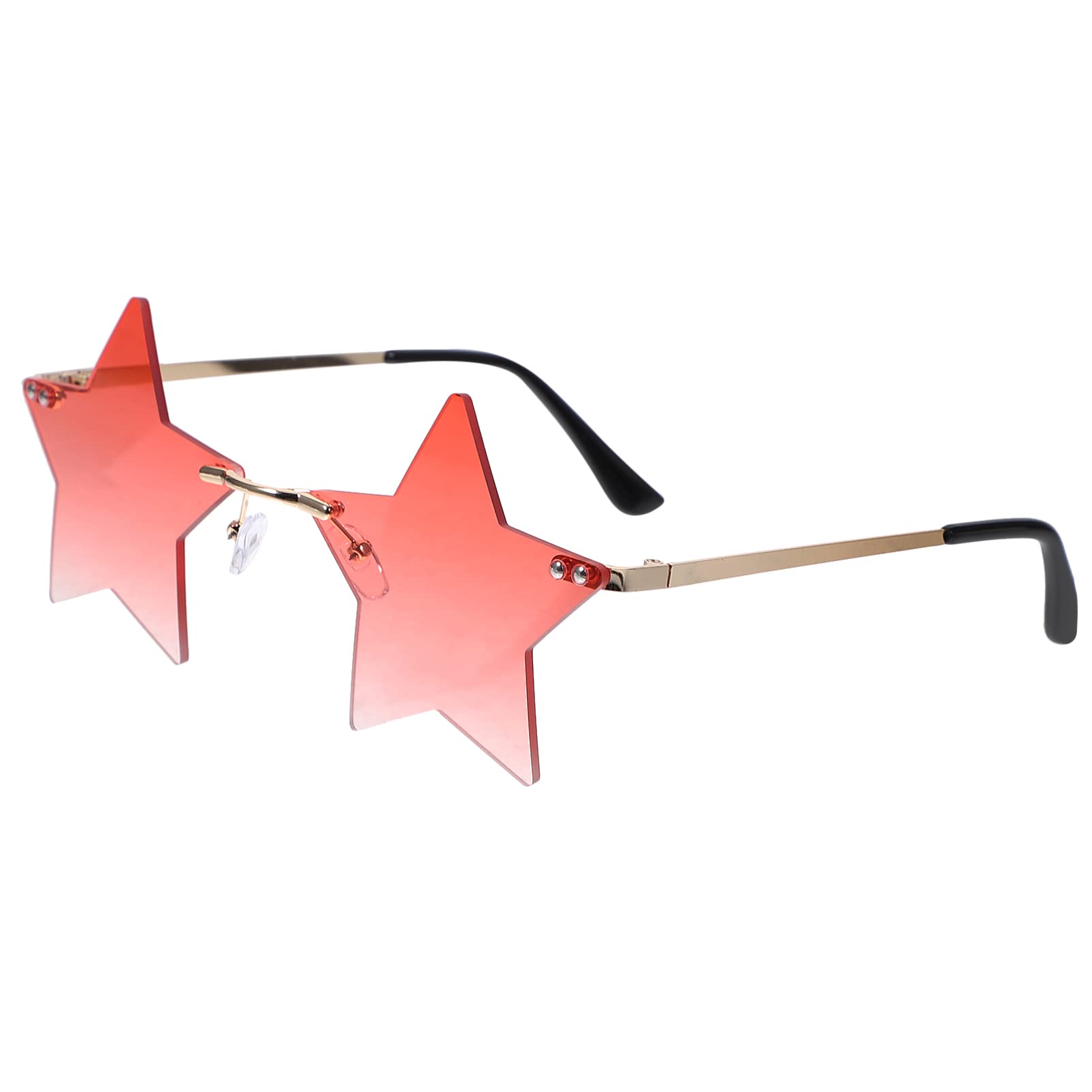 Holibanna Rimless Sunglasses for Women Polarized Rimless Glasses Stylish Frameless Sunglasses