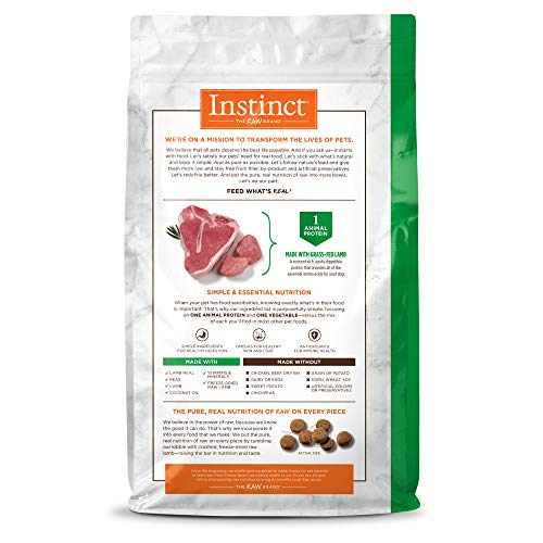 Instinct Limited Ingredient Diet Grain Free Recipe With Real Lamb Natural Dry Dog Food, 20 Lb. Bag #TOP1