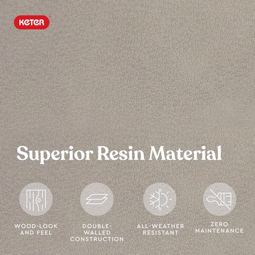 Keter Marvel Plus 71 Gallon Resin Outdoor Storage Box for Patio Furniture Cushions, Throw Pillows, Garden Tools and Pool Floats, Beige by Keter - Image 6