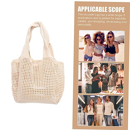 BESTYASH Woven Beach Tote Bag for Women Capacity Hollowed-out Crocheted Handbag Lightweight Bag for Daily Use for Beach and Casual Outings4