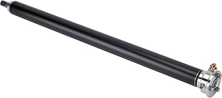 Speedway Motors 30" Universal Black Steel Steering Column - 3/4" DD Quick Release for Grant Wheels, Hot Rod U-Joint Compatible