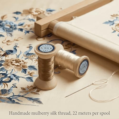 Image of Natural 100% Mulberry Handmade Embroidery Silk Thread Silk Floss (21)