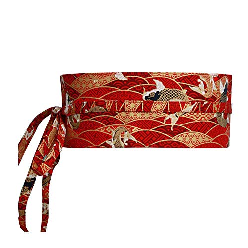 Fancy Pumpkin Japanese Yukata Women's Kimono Robe Obi Belt Harajuku Waistband