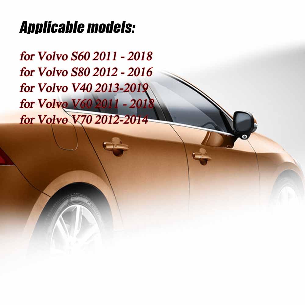 Rama obudowy lusterka bocznego do Volvo S80 S60 V40 V60 V70 2012-2018 strona samochodu lewe/prawe lusterko wsteczne ramka wymienna akcesoria osłonowe, lewe
