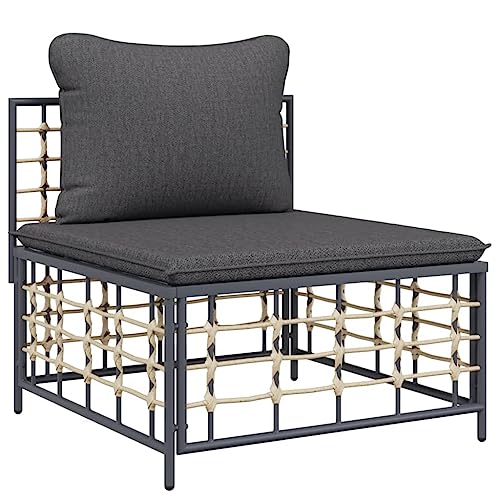 Canapé d'extérieur modulaire peu encombrant et résistant pour petit balcon et terrasse