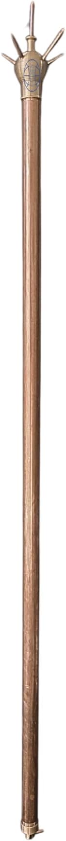 Pure Copper Lightning Arrester with 5 Spikes for Home & Building Protection Coverage of 45 Degrees from The Top Point |
