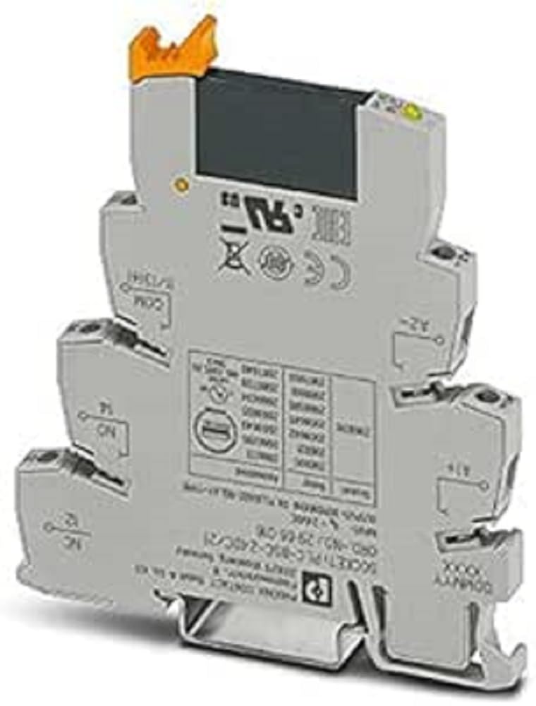 PHOENIX CONTACT PLC-OSC- 24DC/ 24DC/ 2 RELAY, PLC, SPST, 24VDC, 3A, DIN RAIL