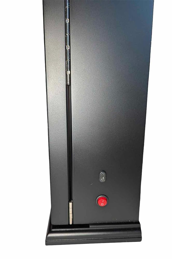Meyer & Söhne Tischvitrine für 20 Uhren schwarz mit LED-Licht No.13