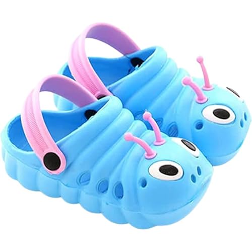 Clogs for Kids & Toddlers | Cute Caterpillar Clogs | Outdoor Poolside Summer Slippers | Fun Colors, Sizes 4-11 Kids