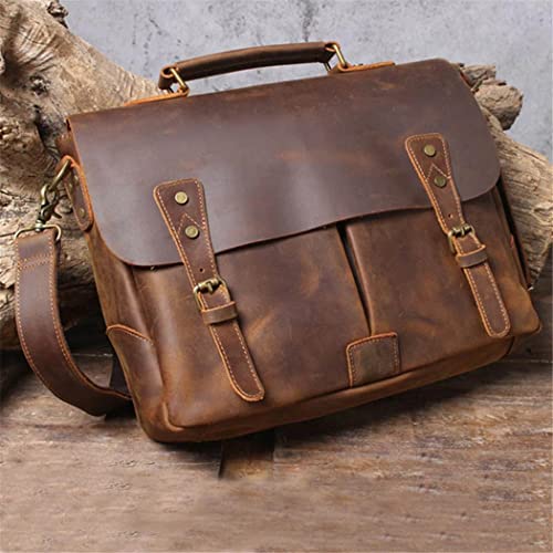 Sacoche homme cuir véritable marron pour protéger vos documents professionnels