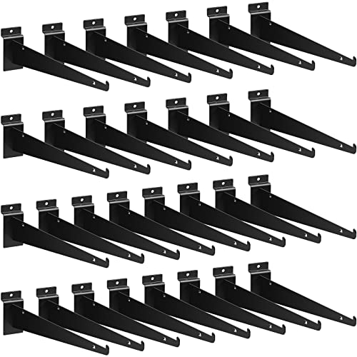 Oudain 12" Slatwall Shelf Bracket Set (30 pcs)