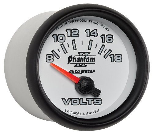 Image of AUTO METER 7592 Phantom II Voltmeter, 2.3125 in.