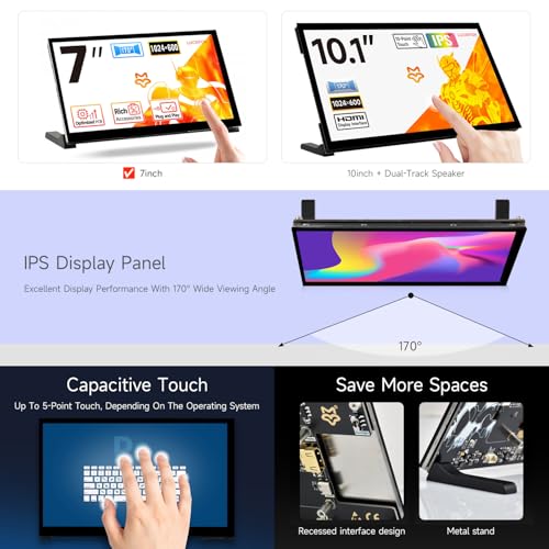 Luckfox 7 Zoll HDMI Raspberry Pi Display mit Touchscreen