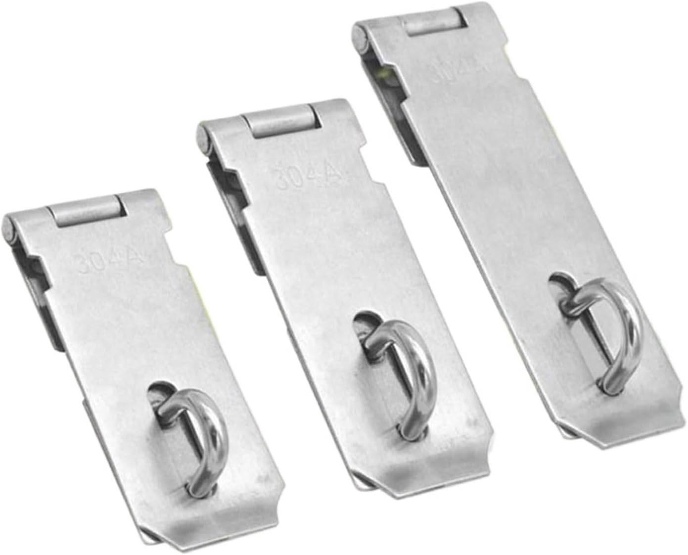 Padlock Door Clasp Lock 90 Degree Right Angle Shed Gate Latch Bolt Buckle with Screws 1Pcs(Small-Flat)