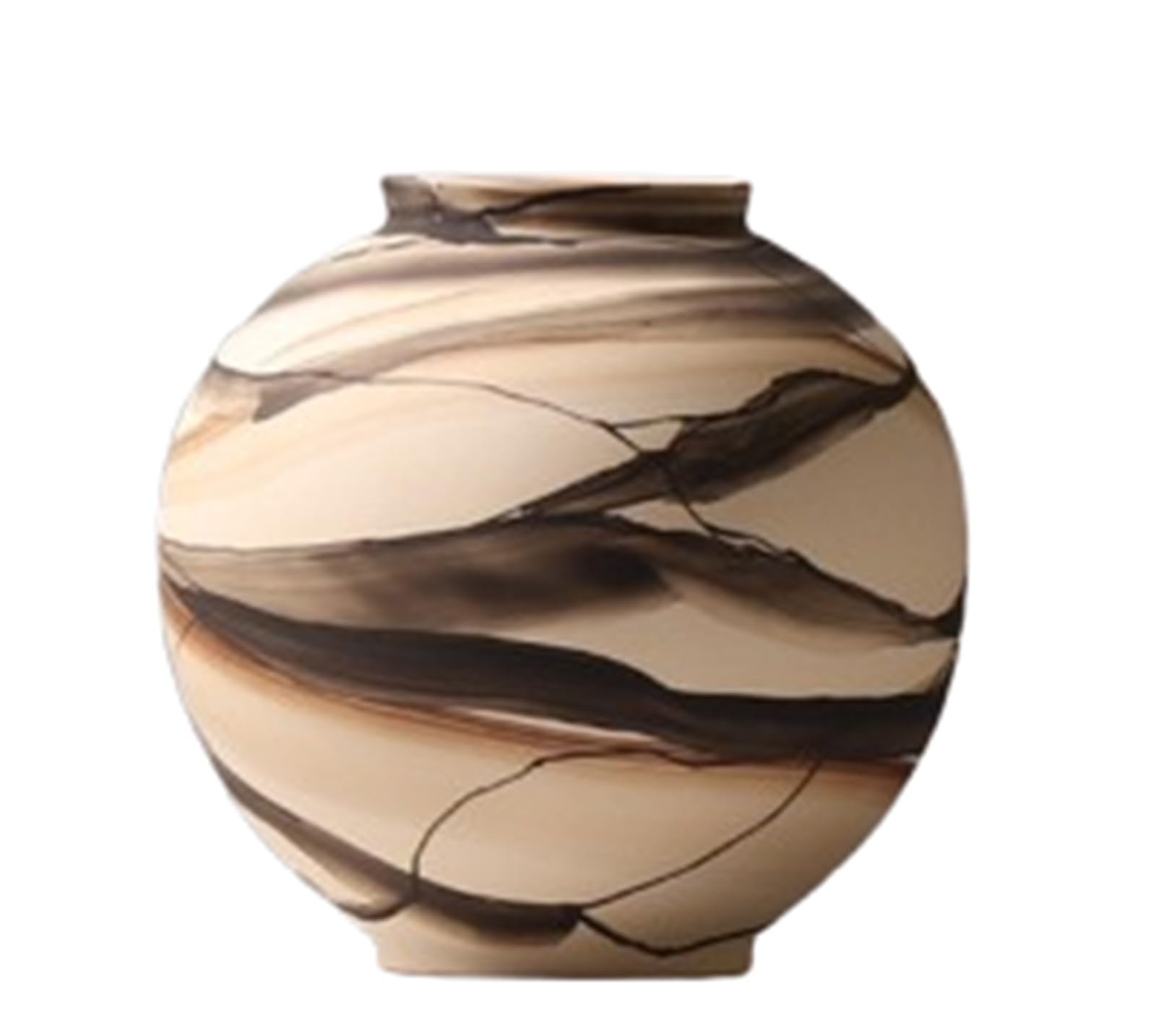 Ceramiczny wazon - Vintage Terakota Boho doniczka do dekoracji wnętrz, nowoczesny element centralny na stół jadalny, salon, półkę, kuchnię, sypialnię