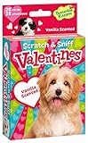 Peaceable Kingdom 28 Card Puppy Vanilla Scented Scratch & Sniff Valentines with Envelopes