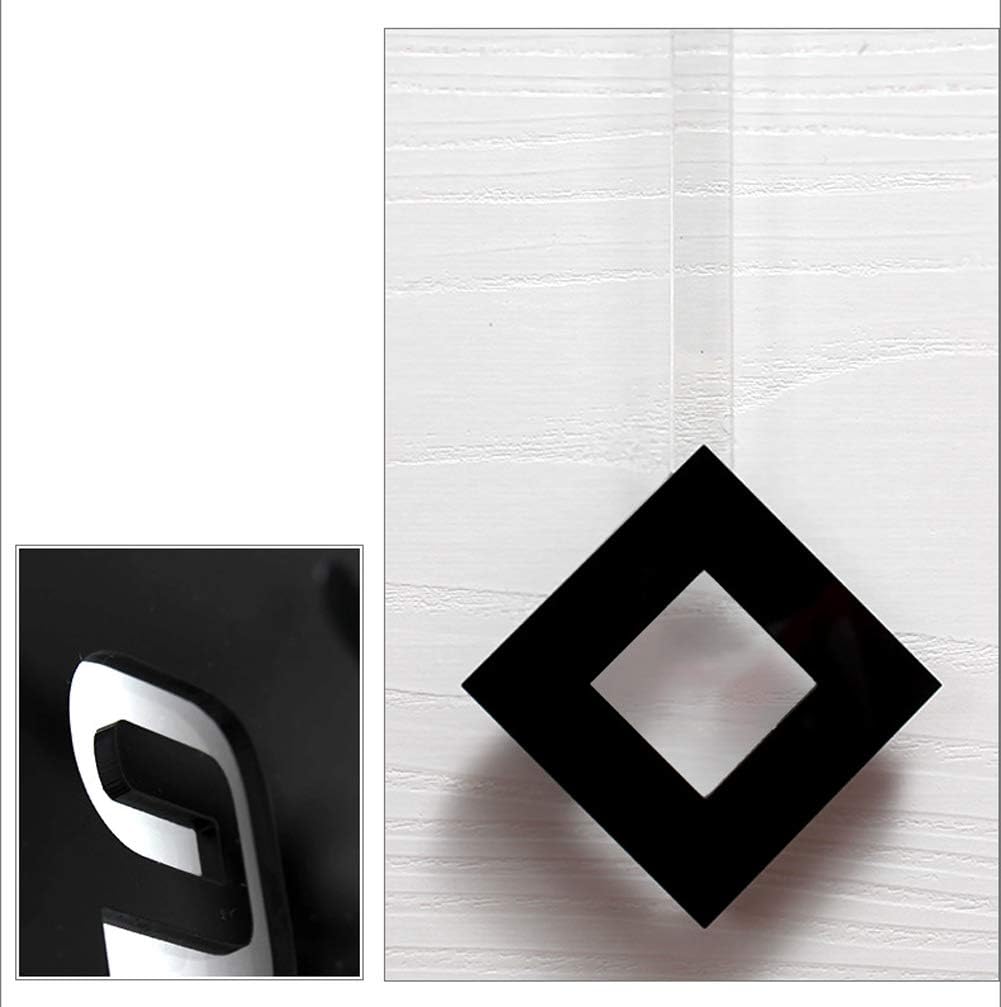 SHISEDECO Creative Mute Modern Large Pendulum Clock in Black and White Color Decorative Silent Decor for Home, Kitchen, Living Room, Office, Colorful Acrylic Art Design(Full Range Available)
