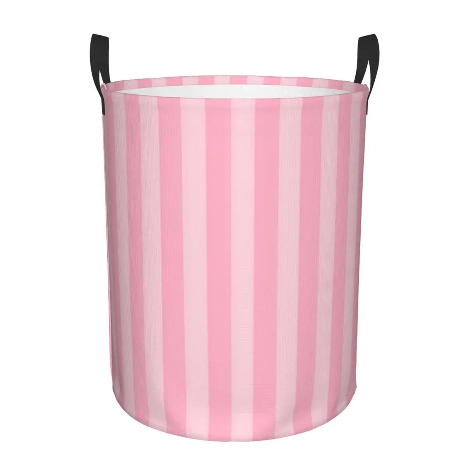 Fabric laundry hamper Household Fabric Dirty Cloth Basket Storage Bucket Stripe Home Folding Laundry for Family(Color6,L)