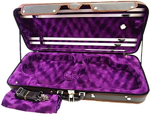 Great Interior - 4/4 Wooden Two/double Violin Case + Free Violin Strings Set