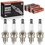 A-Premium Spark Plugs Compatible with Echo (Kioritz) F-3T G-1AK Keh202D SV2 Fuji Robin EC12 EC12D EC13 EC13V Caterpillar Homelite Kohler Mitsubishi Shindaiwa Subaru-Robin Tanaka Tml Hoffco, Pack of 5