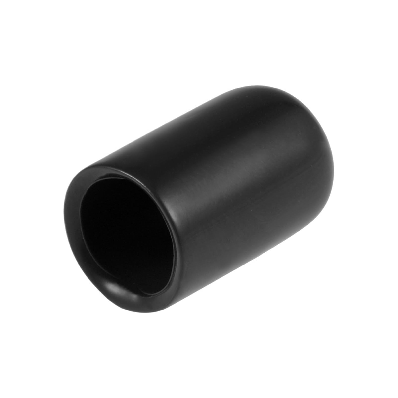 15/20/25pcs 10-28mm Rubber End Cap 20-30mm Height Vinyl Round Caps Cover Screw Thread(Black,27mm ID 15pcs)
