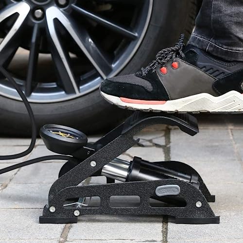 Image of Honor Double Cylinder Portable High Pressure Foot Air Pump Compressor for Car and Bike Air Pump for Motorbike,Cars,Bicycle,for Football,Cycle Pumps for Bicycle,car air Pump for tubeless.