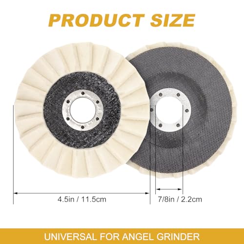 Disque abrasif en feutre 115 mm pour éliminer les micro-rayures - 2