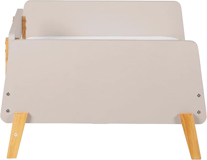Cama Toddler Muse con barandillas de seguridad desmontables - Almond Milk miniatura 8