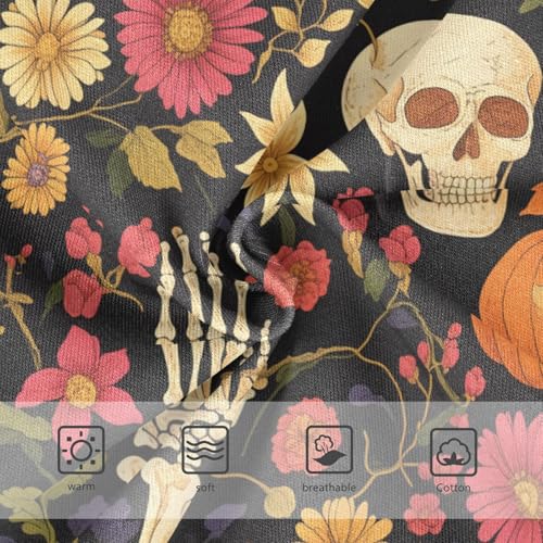 Wusikd Colorful Flowers Girls' Underwear Cotton Skeleton Girls Briefs Soft Toddler Underwear 2T3