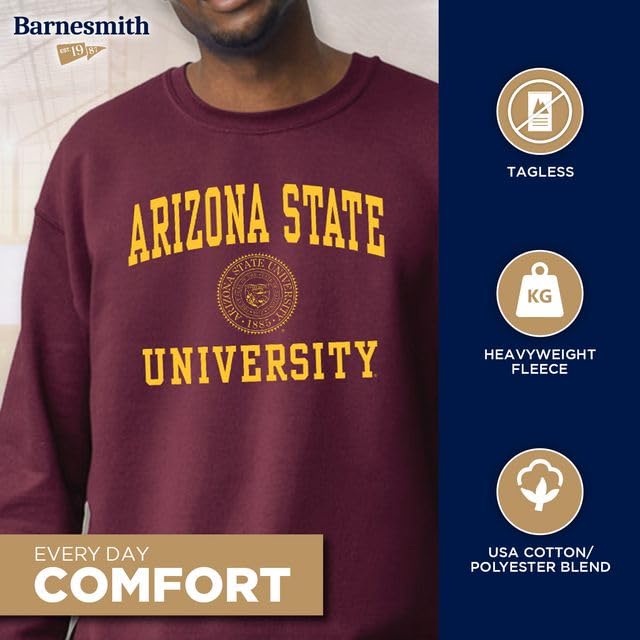 Image of Ivysport Crewneck Sweatshirt for College, Heritage Logo, Color, Adult Unisex