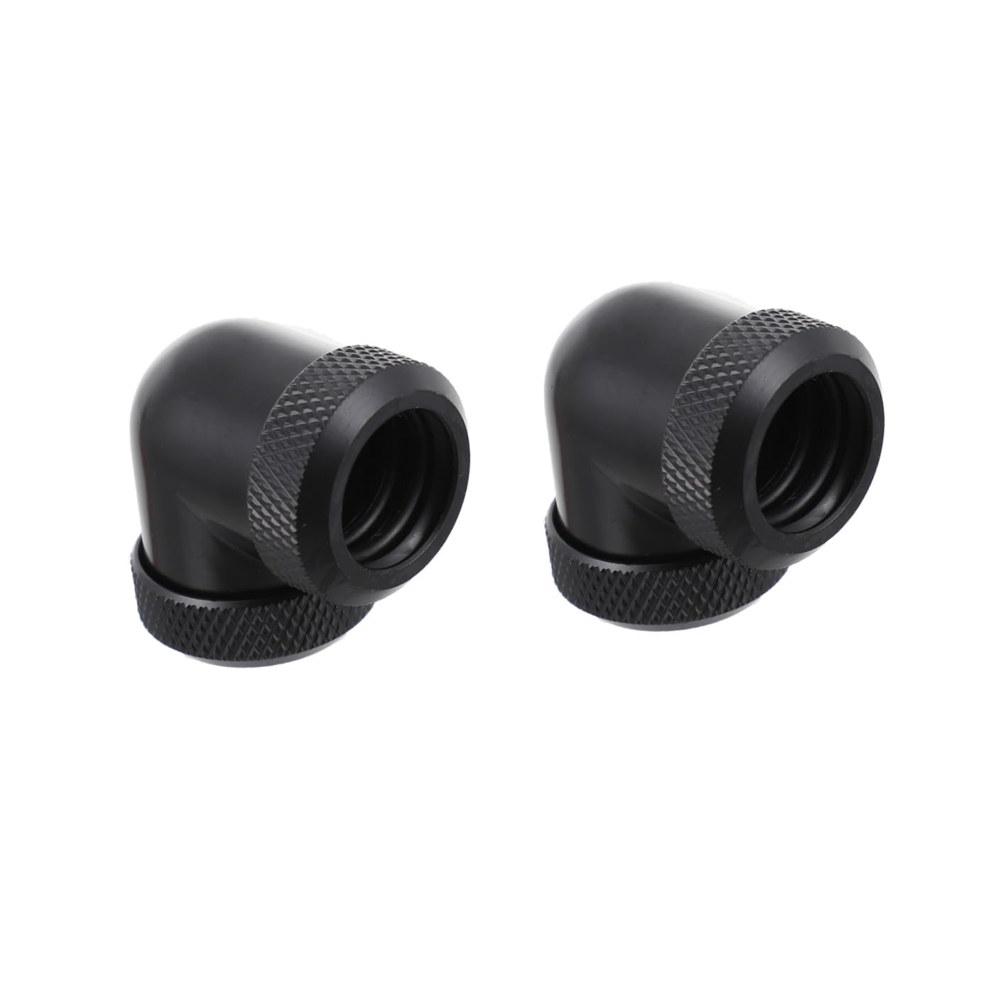 90 Degree Water Cooling Fitting for Computer Systems 14MM Dual Headed Brass Extender Connector for Efficient Cooling