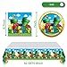 Super Bros Party Tableware, 20 Plates and 20 Napkins and Tablecloth71 '' x 42 ''Super Bros Birthday Party Decorate Supplies