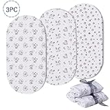 SUAVE Y RESPIRABLE - las sábanas Momcozy, hechas de algodón de primera calidad, son suaves, ligeras y transpirables, lo que crea un ambiente de descanso acogedor y agradable.