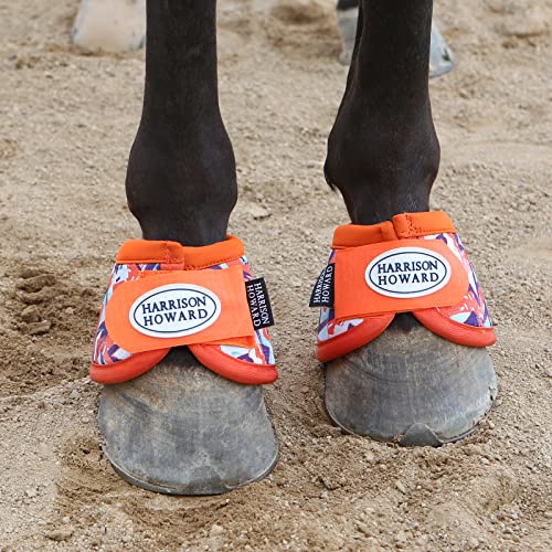 Image of Harrison Howard Horse Bell Boots Overreach Bell Boots No-Turn Bell Boots for Horse-Durable Protective Hoof Boot