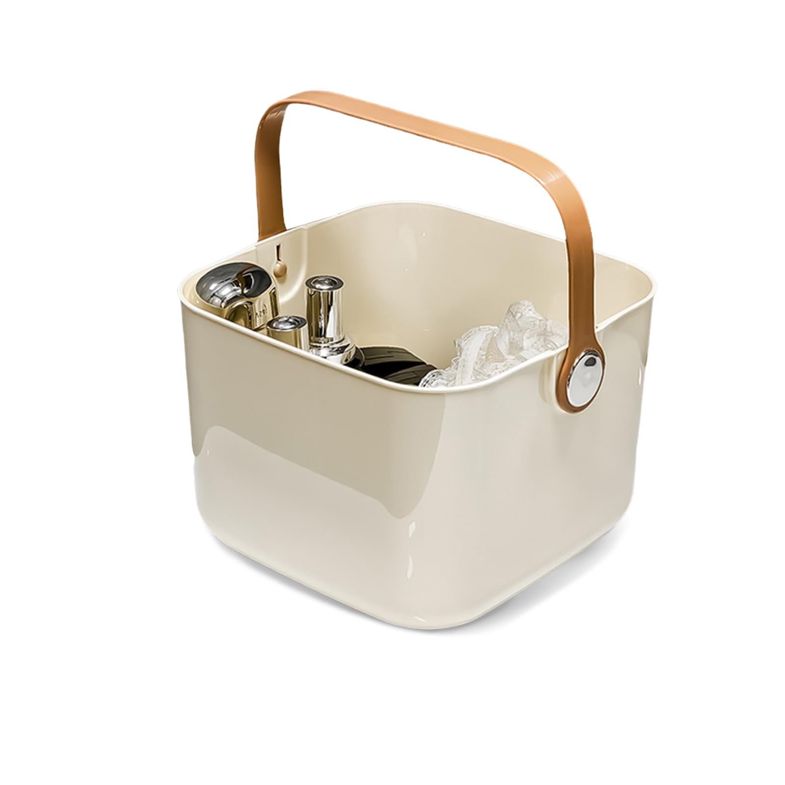 Balakaka Large Shower Caddy No Drilling | 8.7L Portable Bathroom Organizer with Handle & Ventilation Holes | Heavy Duty Storage Basket for Shampoo, Soap, Toiletries | Kitchen, Dorm Room Essentials