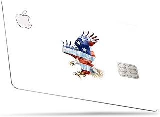 MightySkins Skin for Apple Card - American Eagle | Protective, Durable, and Unique Vinyl Decal Wrap Cover | Easy to Apply, Remove, and Change Styles | Made in The USA