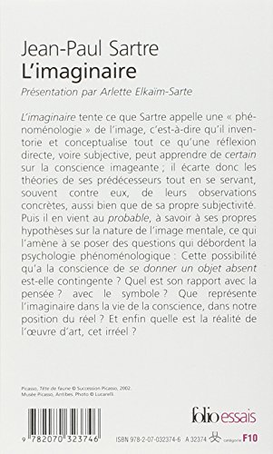 Imaginaire: Psychologie phénoménologique de l'imagination: A32374