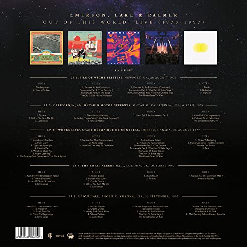 Emerson, Lake & Palmer - Out of This World: Live (1970-