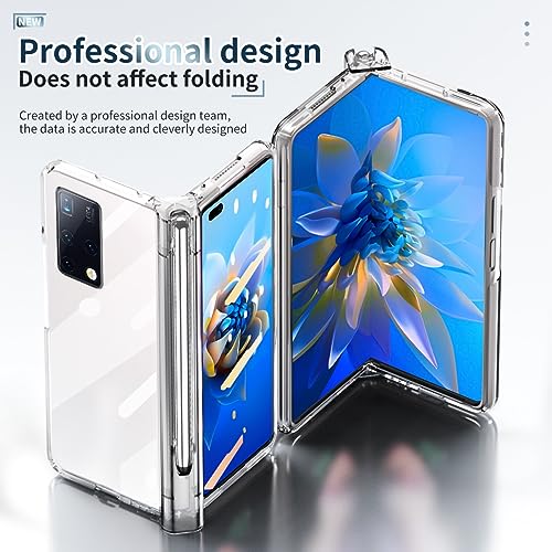 Coque Huawei Mate X2 transparente intégrale avec protège-écran et porte-stylet