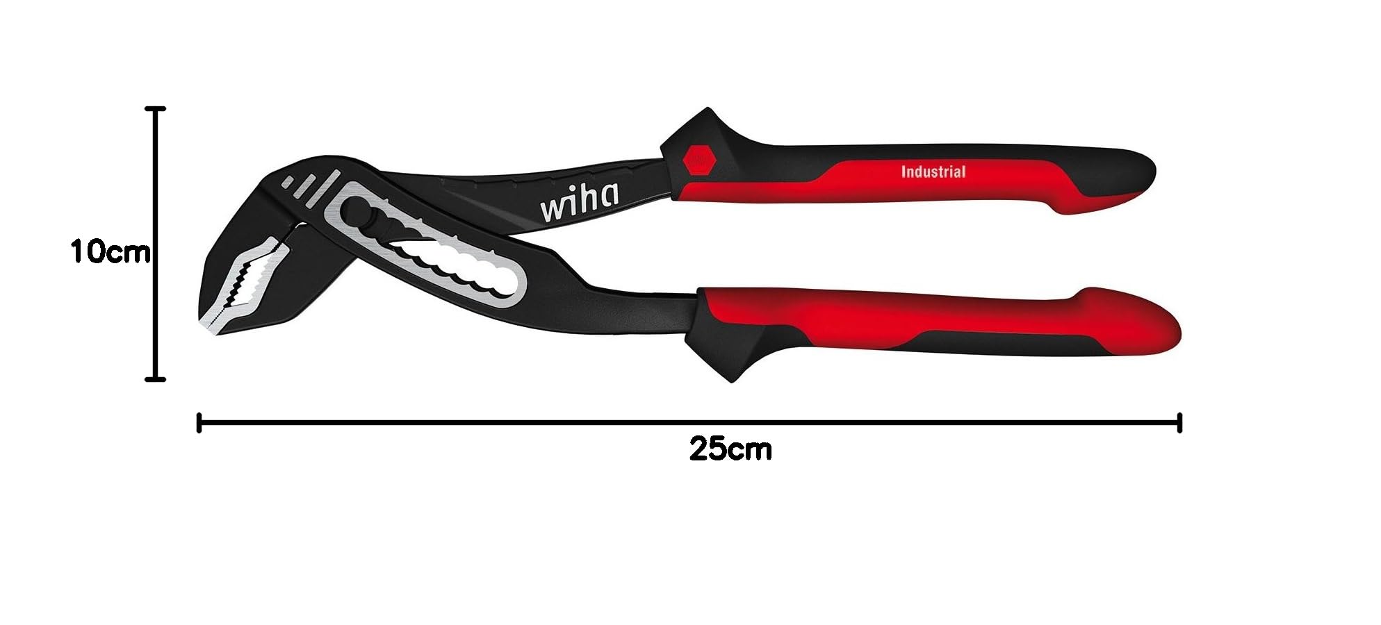 Wiha Alicates para fontanería Industrial deslizados 180 mm (36985)